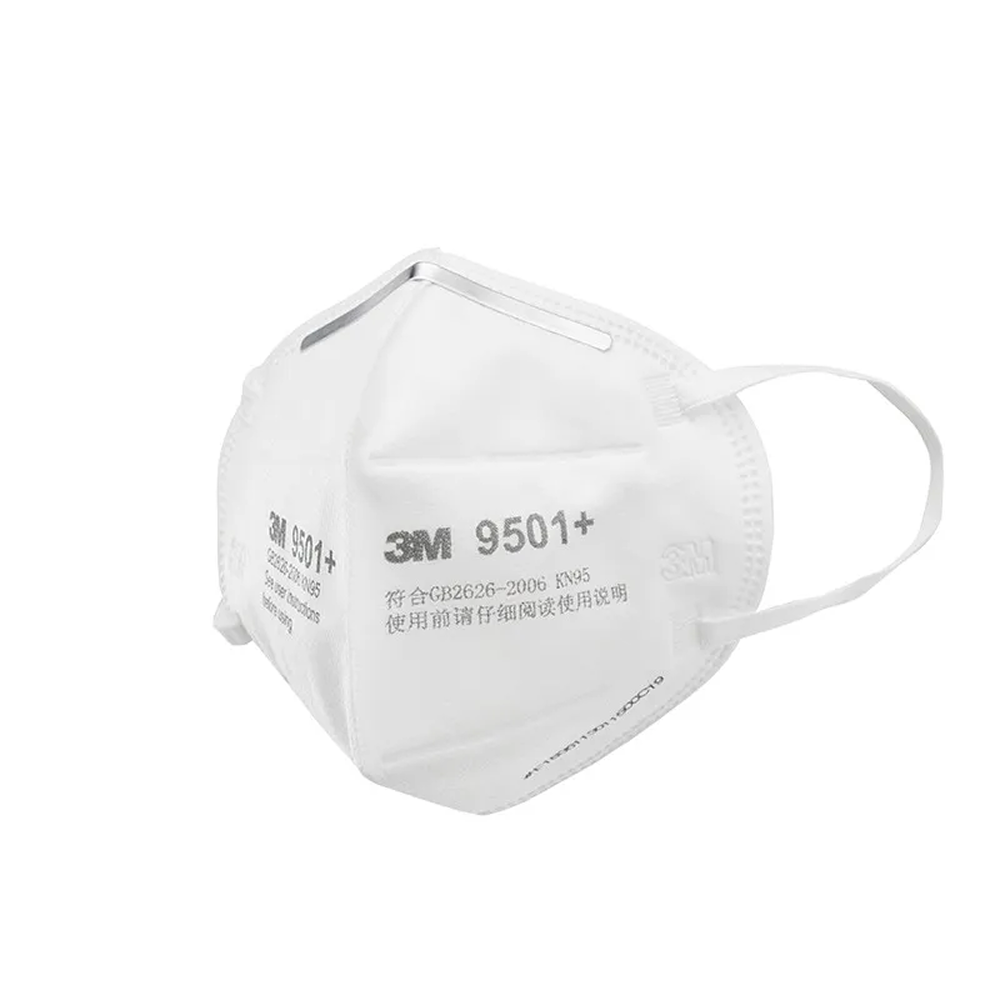 3M™ Particulate Respirator 9501+, KN95/P2, 50 ea/Box, 10 Boxes/Case